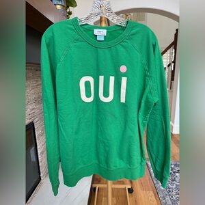 NWOT Clare V. For Anthropologie Oui Sweatshirt Large